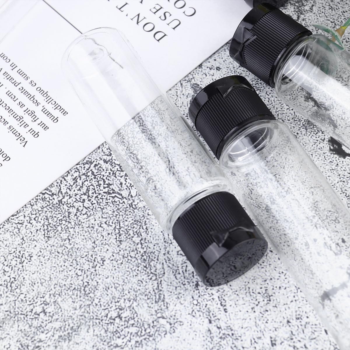 Artibetter 24 Stück 30ml Leichte Auslaufsichere Kosmetikspenderflaschen aus Pp und Pet für Hautpflege und Reisen Tragbare Wiederbefüllbare Reiseflaschen