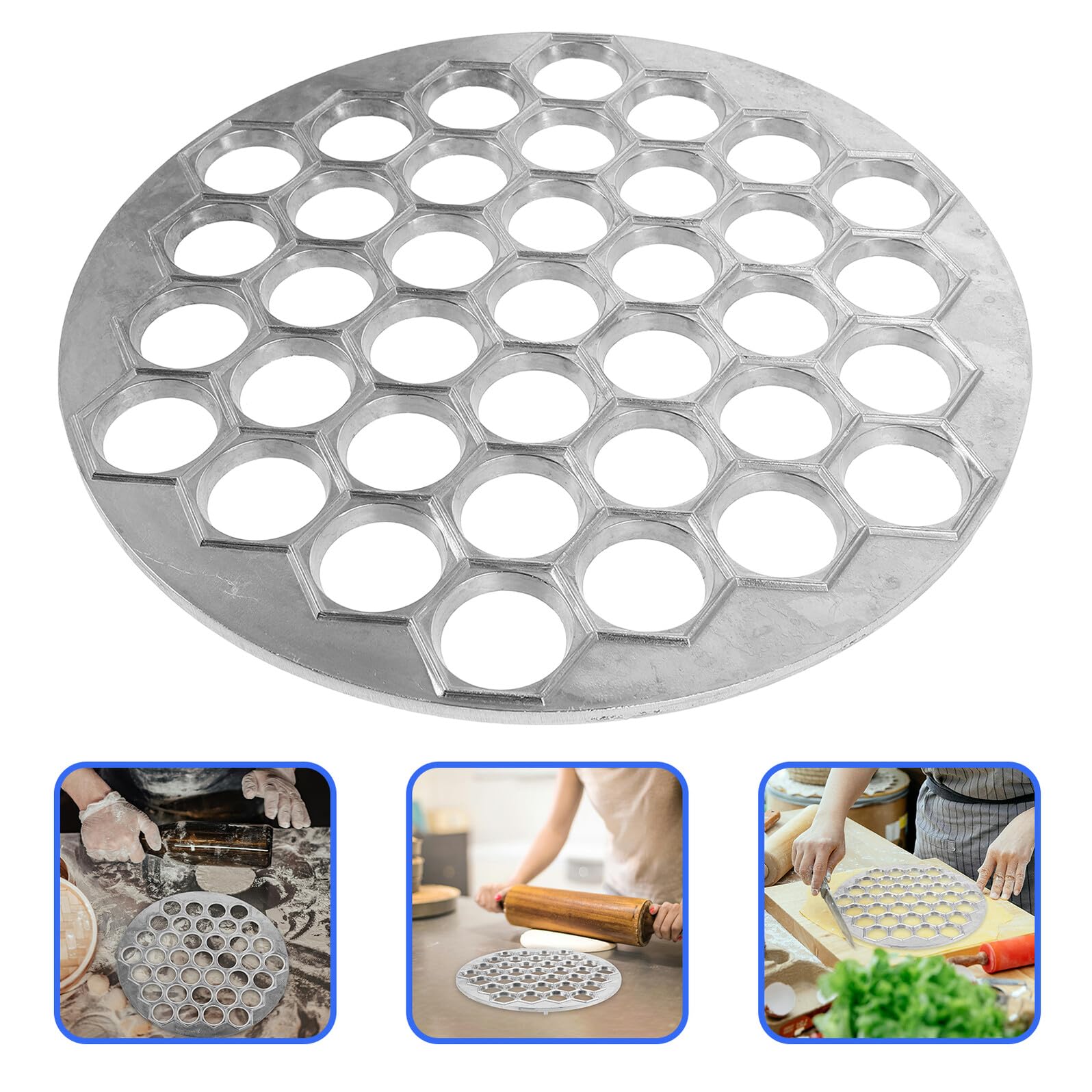 DOITOOL Molde para Hacer Empanadillas de Aleación Ligera Práctico y Fácil de Limpiar con Capacidad para Unidades para Cocina Casera y Restaurantes