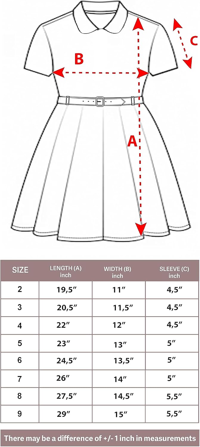 Lilax Little Girls' Flocked Occasion Dress with Shimmer Belt