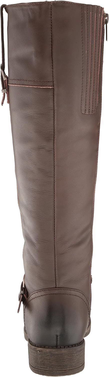 Propet Womens Tasha Round Toe Zippered Casual Boots Knee High Low Heel 1-2" - Black