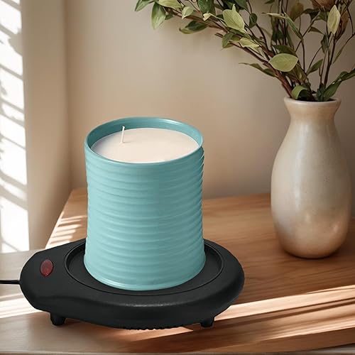 Miniatura 8 de ASAWASA Calentador de velas para tarros grandes, calentadores de tazas de café, libera de forma segura aromas sin llama, derrite la vela