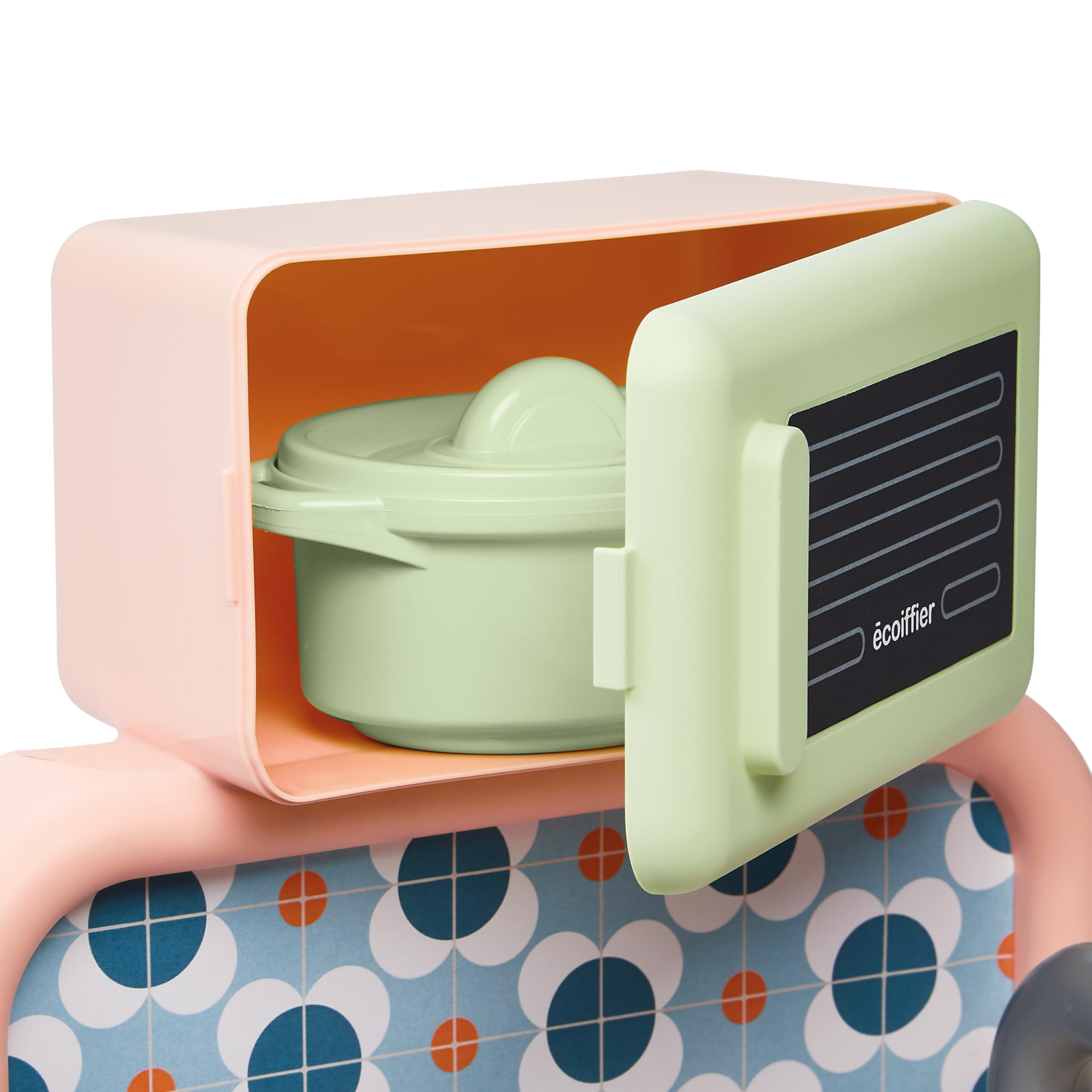 Juguetes Ecoiffier 1659 - Cocina Salvia - Fregadero + Hornear + Microondas + Lavavajillas Cesta extraíble - Juego de Cocina de imitación - A Partir de 18 Meses - Fabricado en Francia