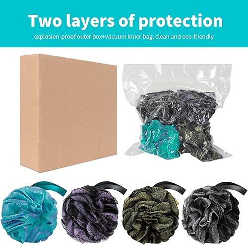 Miniatura 8 de Esponja de ducha para baño, esponja de ducha de malla suave, esponja exfoliante para mujeres y hombres, accesorios de baño, herramienta de limpieza