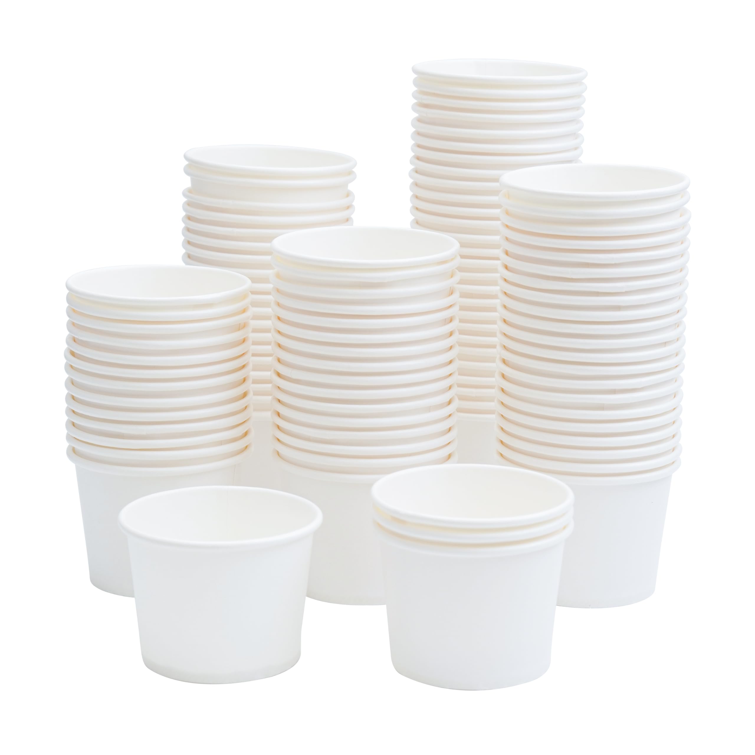 100ml – 100 Cups | White Plain Paper Cups | Eco-Friendly & Recyclable Disposable Cups for Juice, Water, Cold Drinks, Cocktails | Ideal for Parties, Weddings, Events, Office & Everyday Use