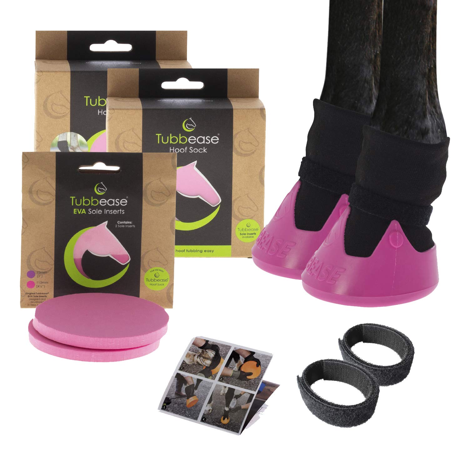 Buy TUBBEASE Hoof Soaking Boot with EVA Sole Insert Bundle The
