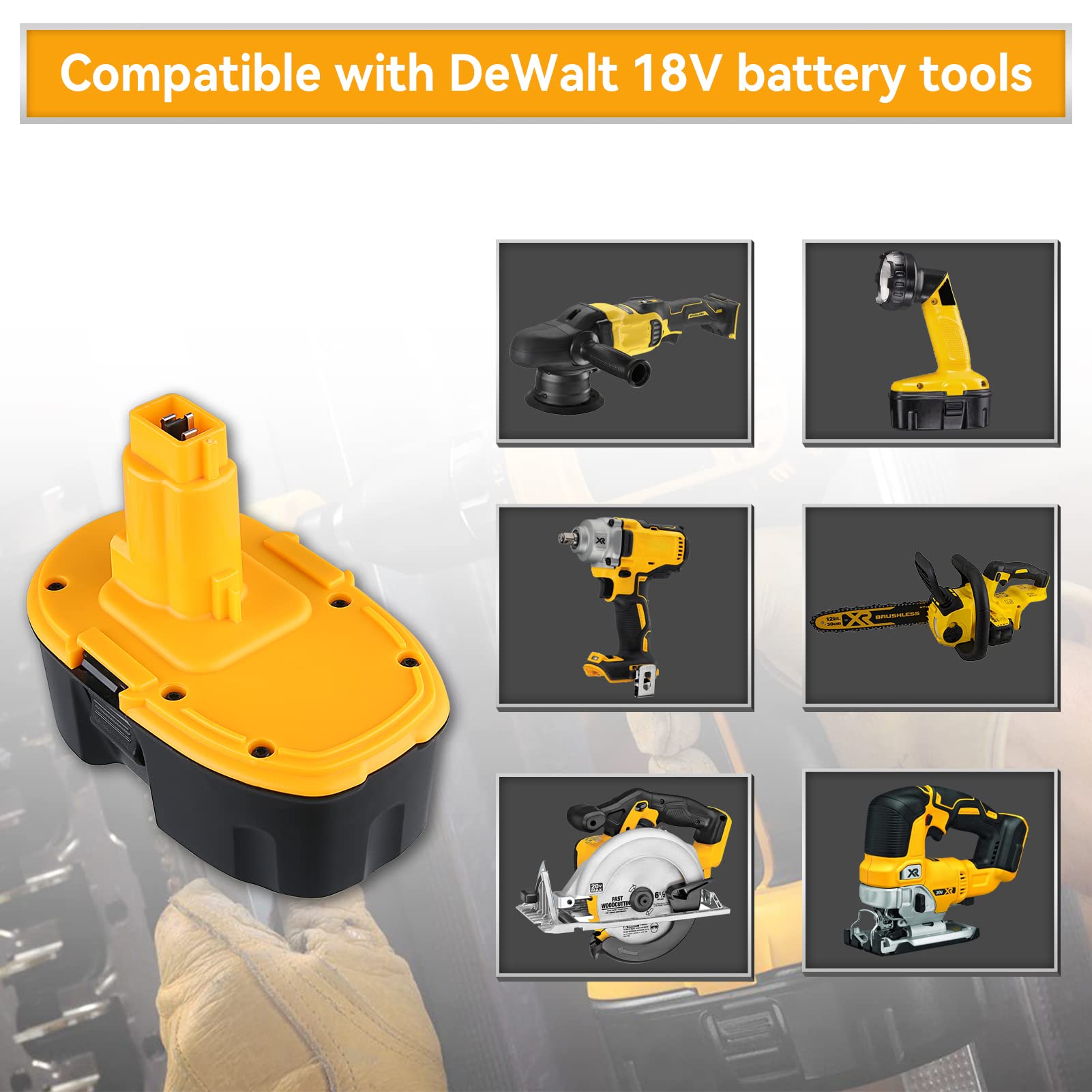 Rebuild Kit Akkopower 18V Replacement Battery For DeWalt: 2 Pack 5.0Ah 18  Volt XRP Batteries For DC9096 DC9098 DE9098 DE9096 DE9098 DW9096 Cordless  Power Tools Batterie Dewalt 20v