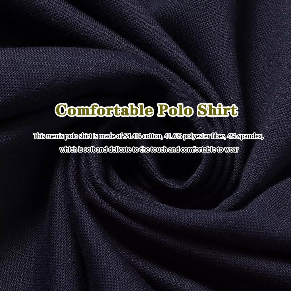 Camiseta De Golf con Cuello Y Puños De Botones, Polo De Manga Larga para Hombre, Top Casual