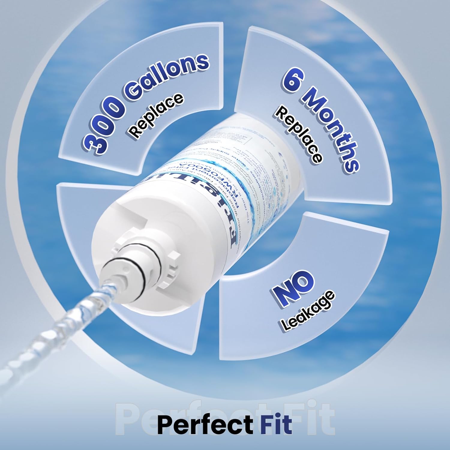 4396508 Replacement for Whirlpool 4396510, EDR5RXD1, NLC240V, PNL240V, 4396508p, 4396547, 4392857, 9010, LC400V, 46-9010, Everydrop Filter 5 Refrigerator Water Filter, 2PACK - Image 7