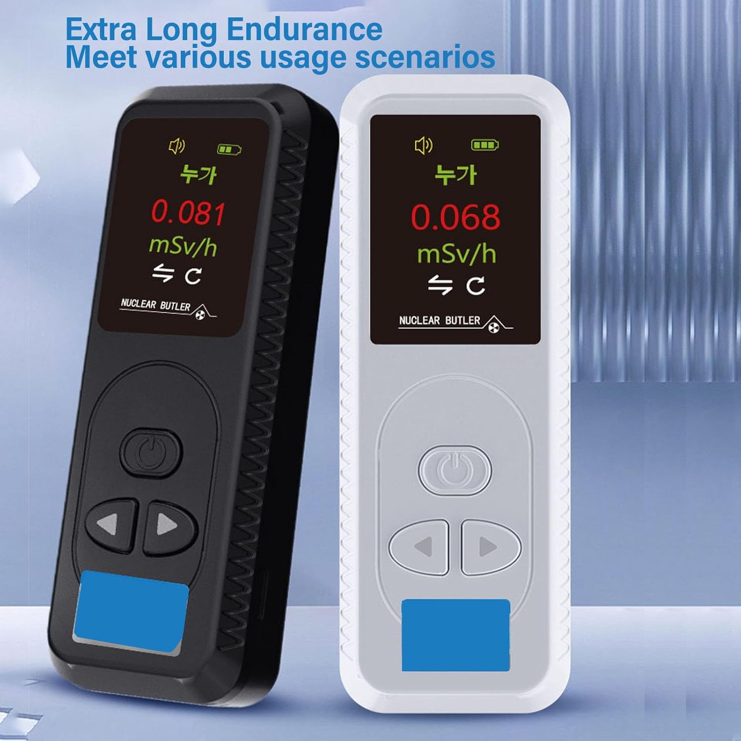 Nuclear Radiation Detector Geiger Counter Portable Handheld LCD Display Radiation Dosimeter with Audible Visual Alarm for Nuclear Waste Testing Industrial Monitoring Medical