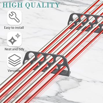 20 Pack Cable Chase-Wire Bracket, Cable Support Wire Bracket Holder | for NMB Electrical Cord Organized Management, 9-Hole 1-Inch Diameter