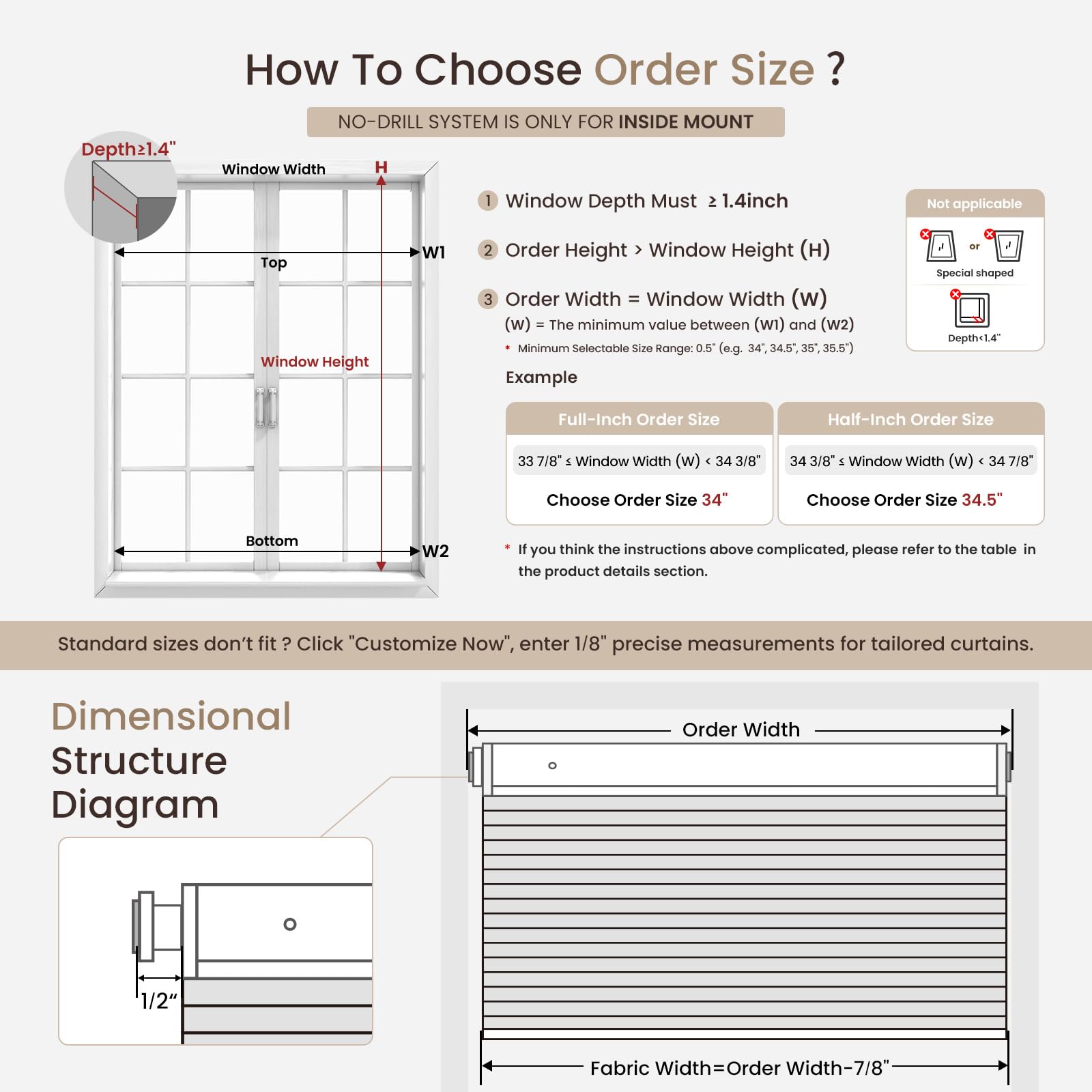 Grandekor Estores Celulares Inalámbricos Sin Herramientas Sin Taladro, 89 cm An x 163 cm Al, Estores Opacas de Panal para Ventanas Interiores, Protección UV, Privacidad Sin Taladro para Hogar, Puerta