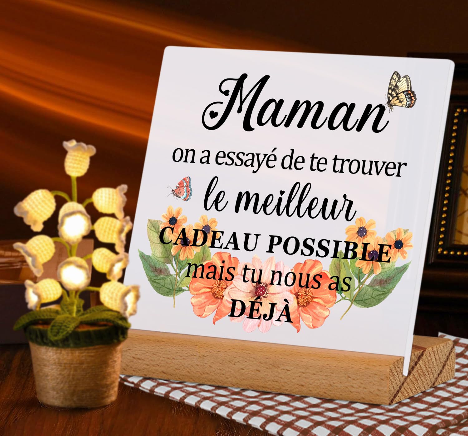 Tablier De Cuisine Personnalisable - Cadeau Original Et Utile Pour Femme, Maman, Mamie, Anniversaire, Noël, Fête Des Mères