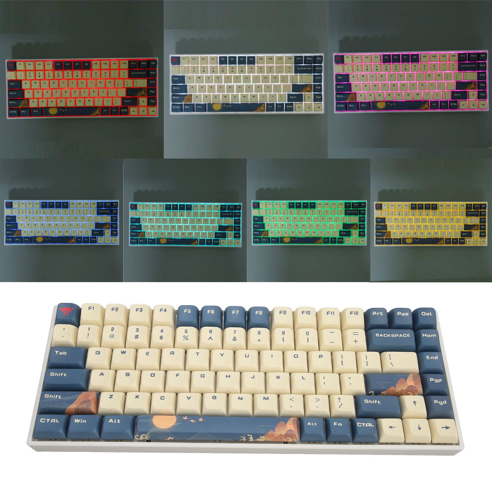Amazon | ワイヤレスメカニカルキーボード、84キーコンパクト