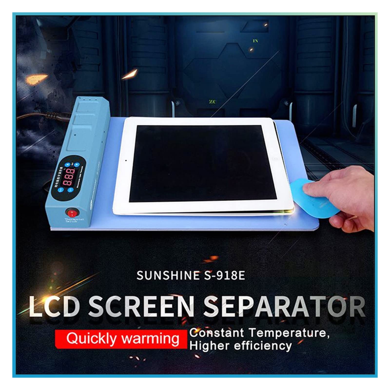Il più nuovo schermo LCD separato fase di riscaldamento separatore strumento di riparazione Tablet cellulare S-918E per principianti fai da te(Type)