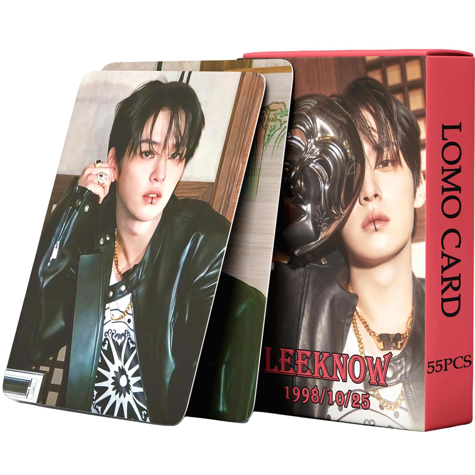 PYAJUU Stray Kids Photocards Kpop StrayKids HOP Album Cards 55PCS SKZHOP HIPTAPE 合(HOP) Photo Cards Stray Kids Merch Felix Photocards Hyunjin Photo Cards Gift for STAY Boys and Girls (LEEKNOW)