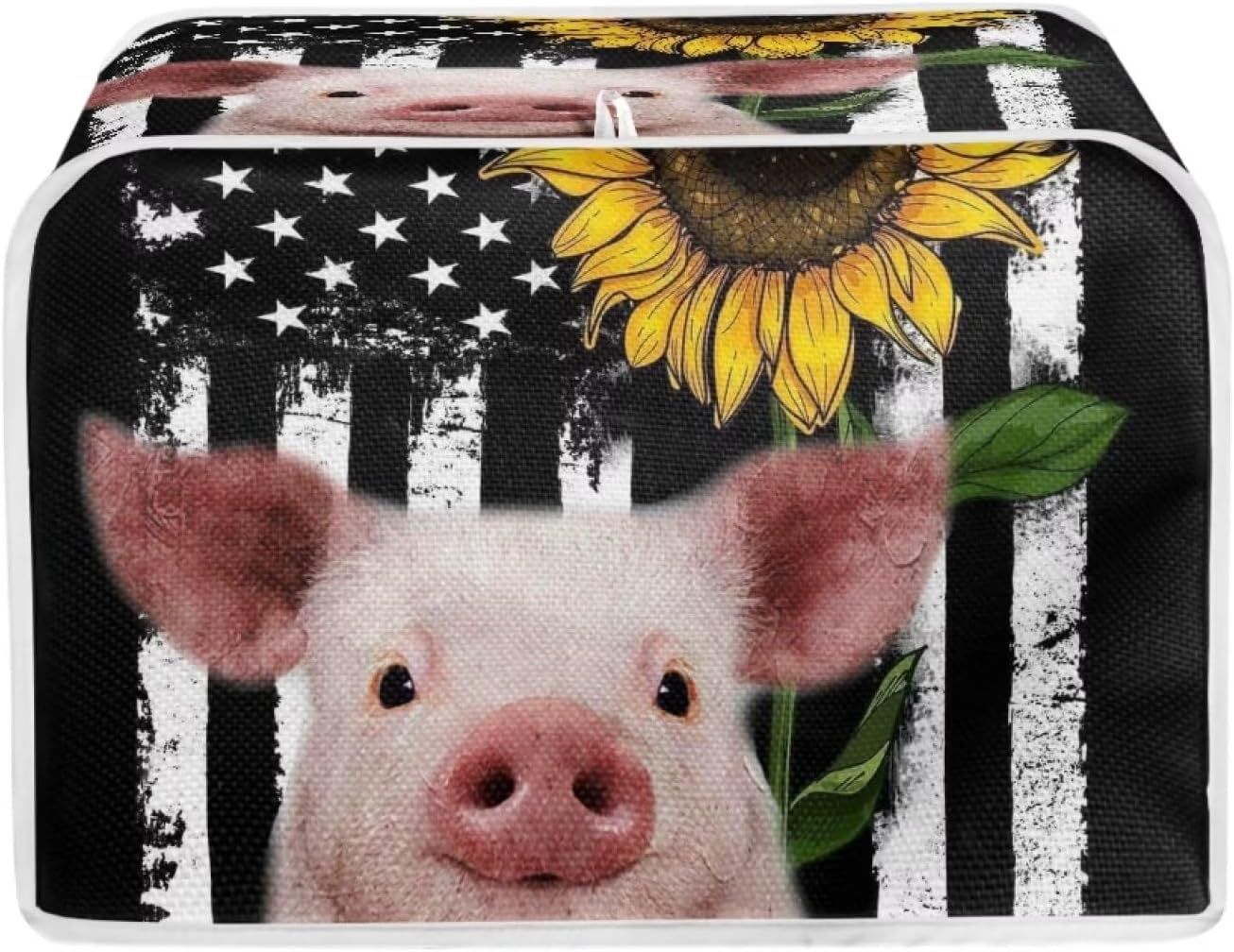 Psesaysky Pig Sunflower 4 Slice Toaster Covers Bread Maker