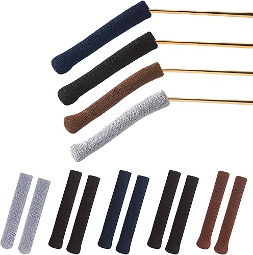 Miniatura 1 de AUGSUN 5 pares de almohadillas para gafas, tejido de algodón suave, funda antideslizante para anteojos, puntas de las patillas