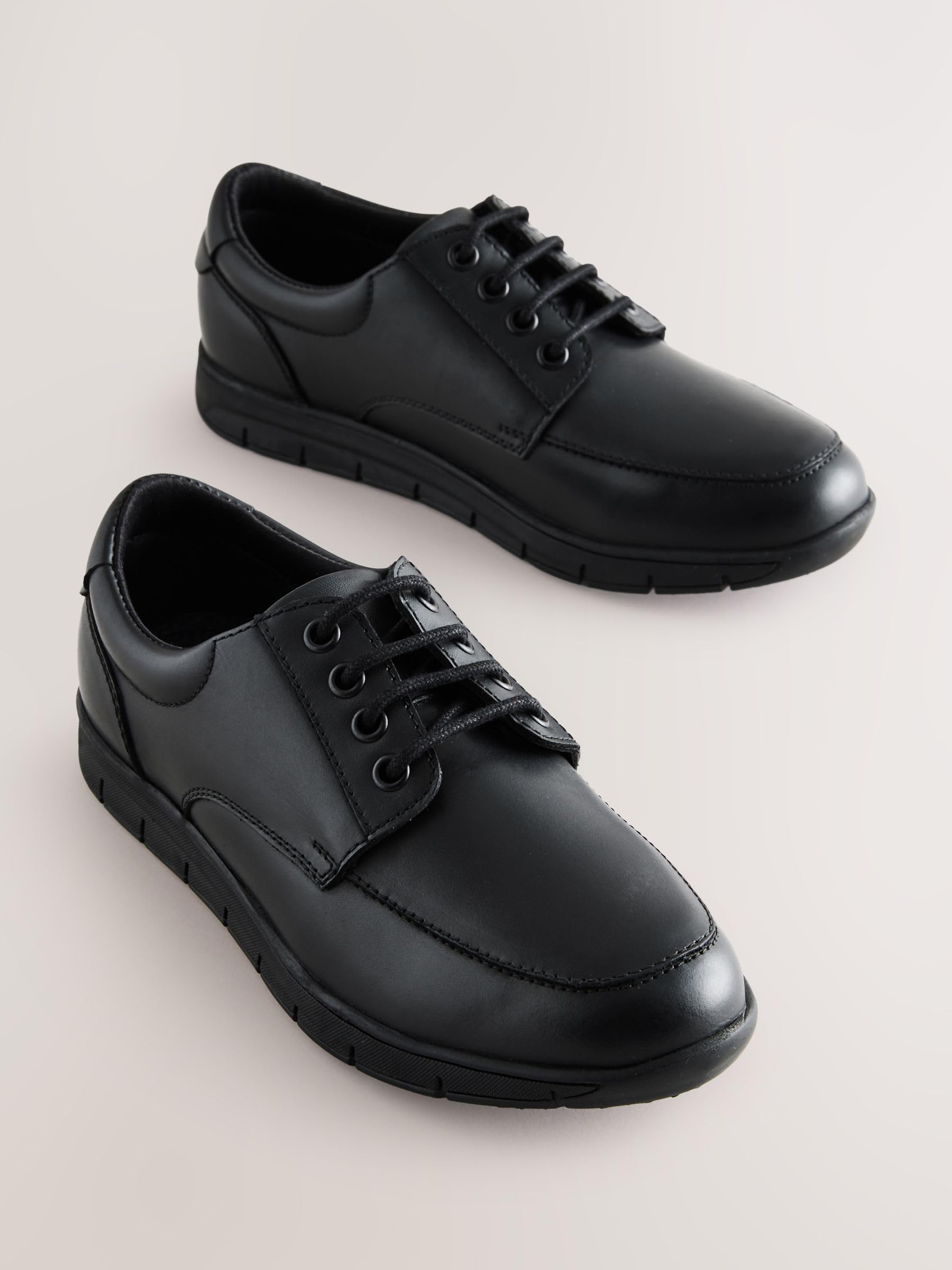 NEXT Garçon Chaussures habillées en Cuir à Lacets pour l’école