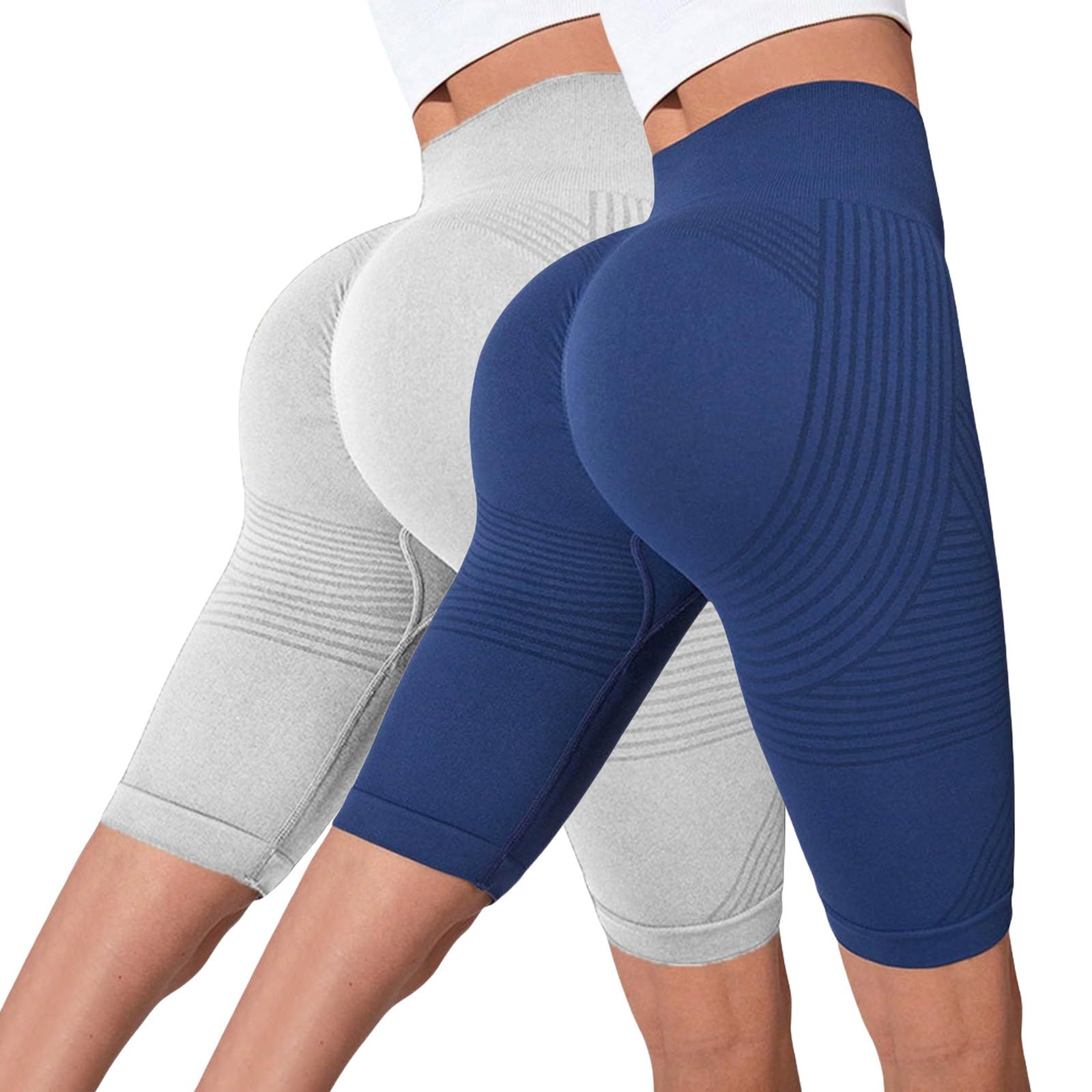 Solenao Women's 3D Anti-Cellulite Leggins, Push Up Sculpture Compression Graduated Control Summer Anti Cellulite Leggings for Sports, High Waisted Seamless Fitness Yoga - 1