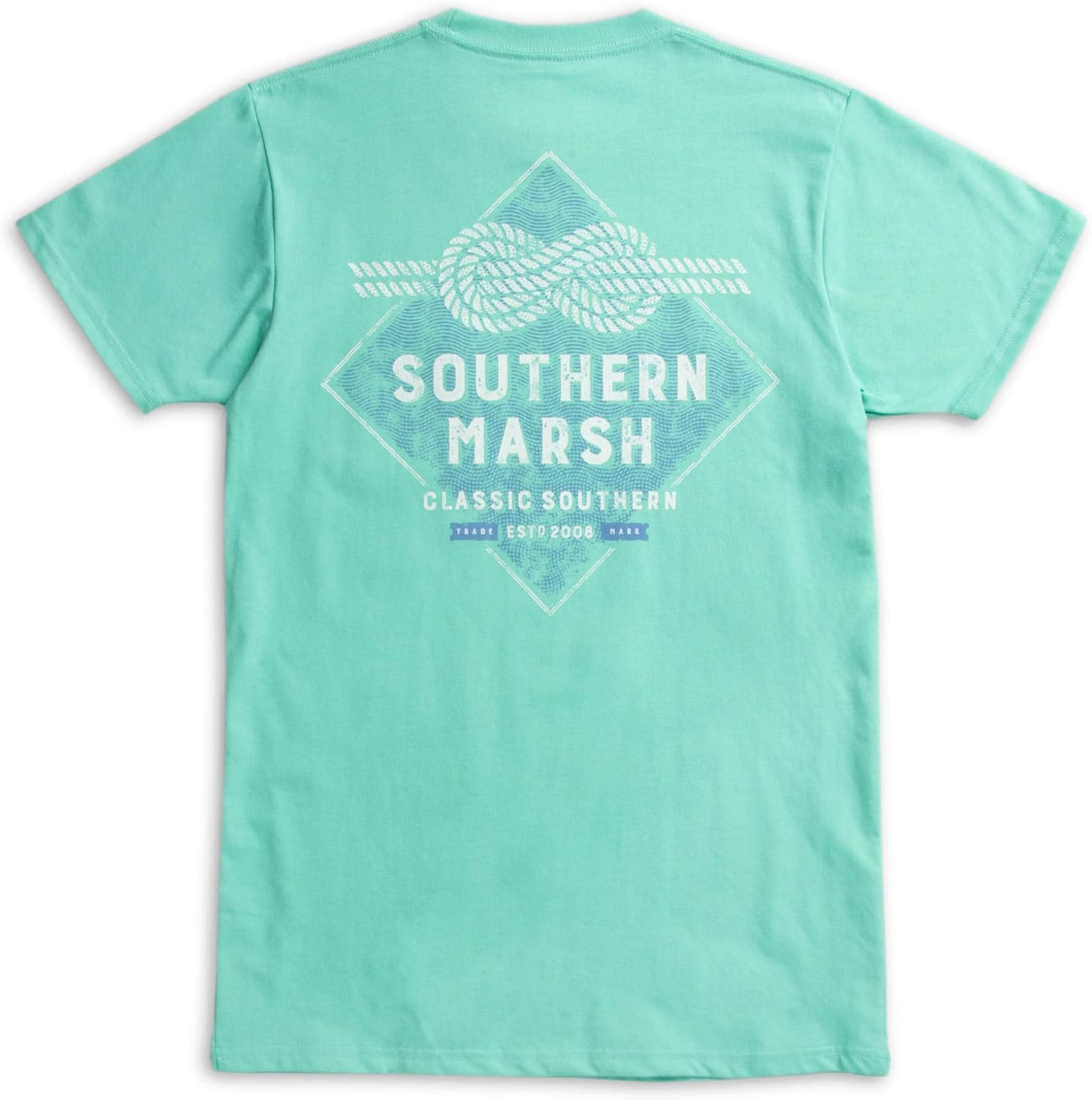 Southern Marsh Men’s Branding - Nautical Knot T-Shirt – Short Sleeve Casual Graphic Tee