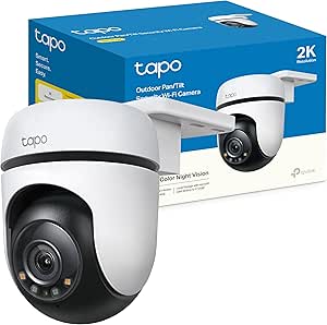 Tapo C510W 360° Outdoor Wi-FI Surveillance Camera, 2k Full Color Night Vision (3MP), AI People Detection, Smart Motion Tracking, IP65 asin的图片