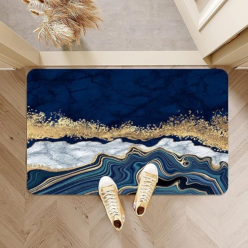 Miniatura 7 de Tapete de baño de tierra de diatomeas, suave, sin arrugas, antideslizante, súper absorbente, de secado rápido, para baño, cocina, tapete de puerta,