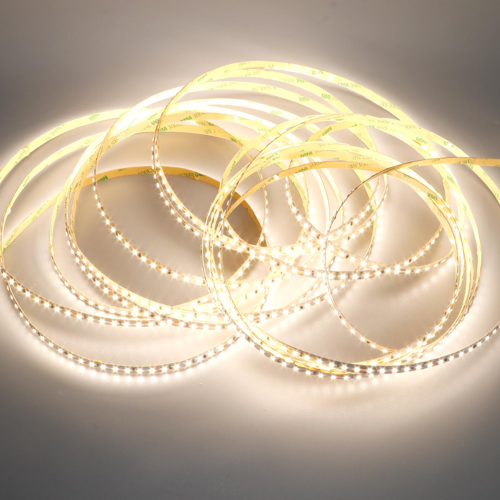 GOMING 20M 24V Striscia LED Bianco Naturale 4000K Alta Densità 2400 LEDs | 144W Alta Luminosità 12000Lm Non Impermeabile IP20 Flessibile Nastri LED per Decorazione Interna(Alimentazione non Inclusa)