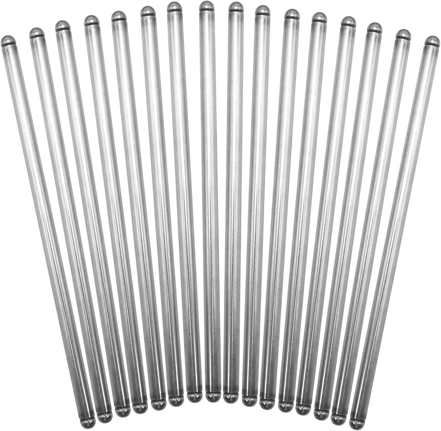 16Pcs 5/16" 7.800" Length Hardened Steel Pushrods, Replacement for Chevy SBC 327 350 383 400
