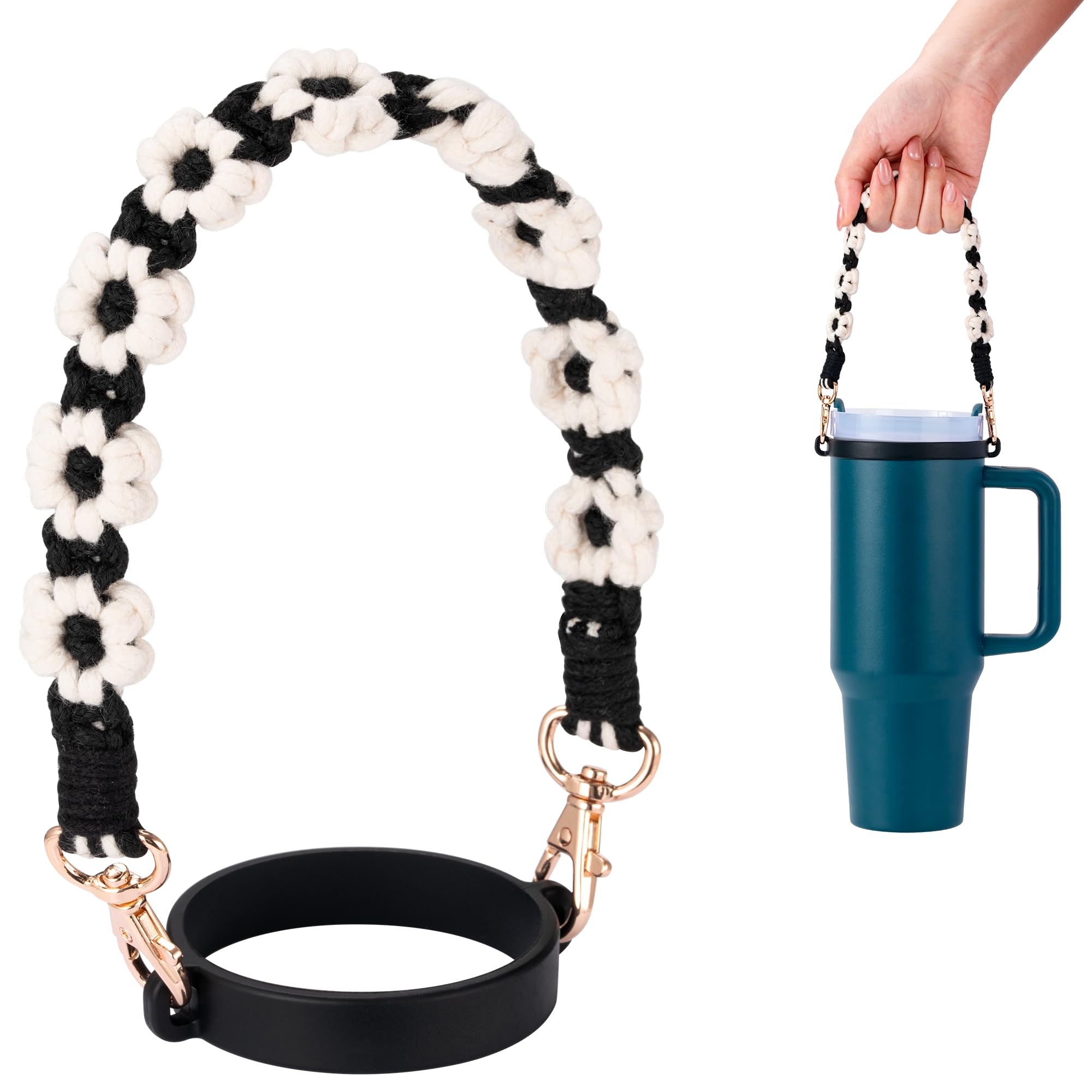 Water Bottle Handle Strap Compatible with Owala & Stanley Cups