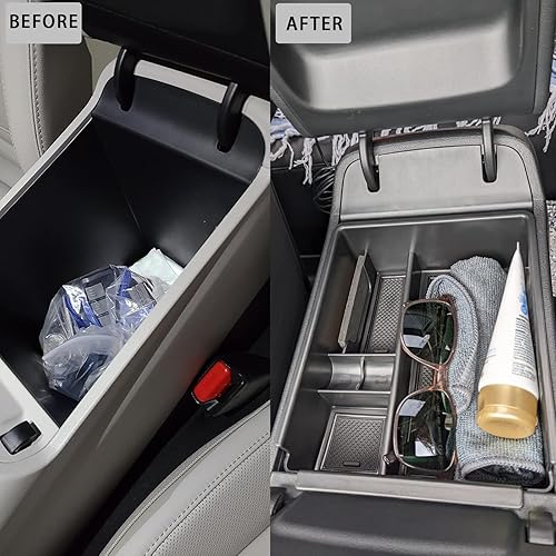 Miniatura 4 de HGWEI Bandeja organizadora de consola central compatible con accesorios Hyundai Tucson LimitedHybridTucson Hybrid SEL 2022-2024 (solo transmisión