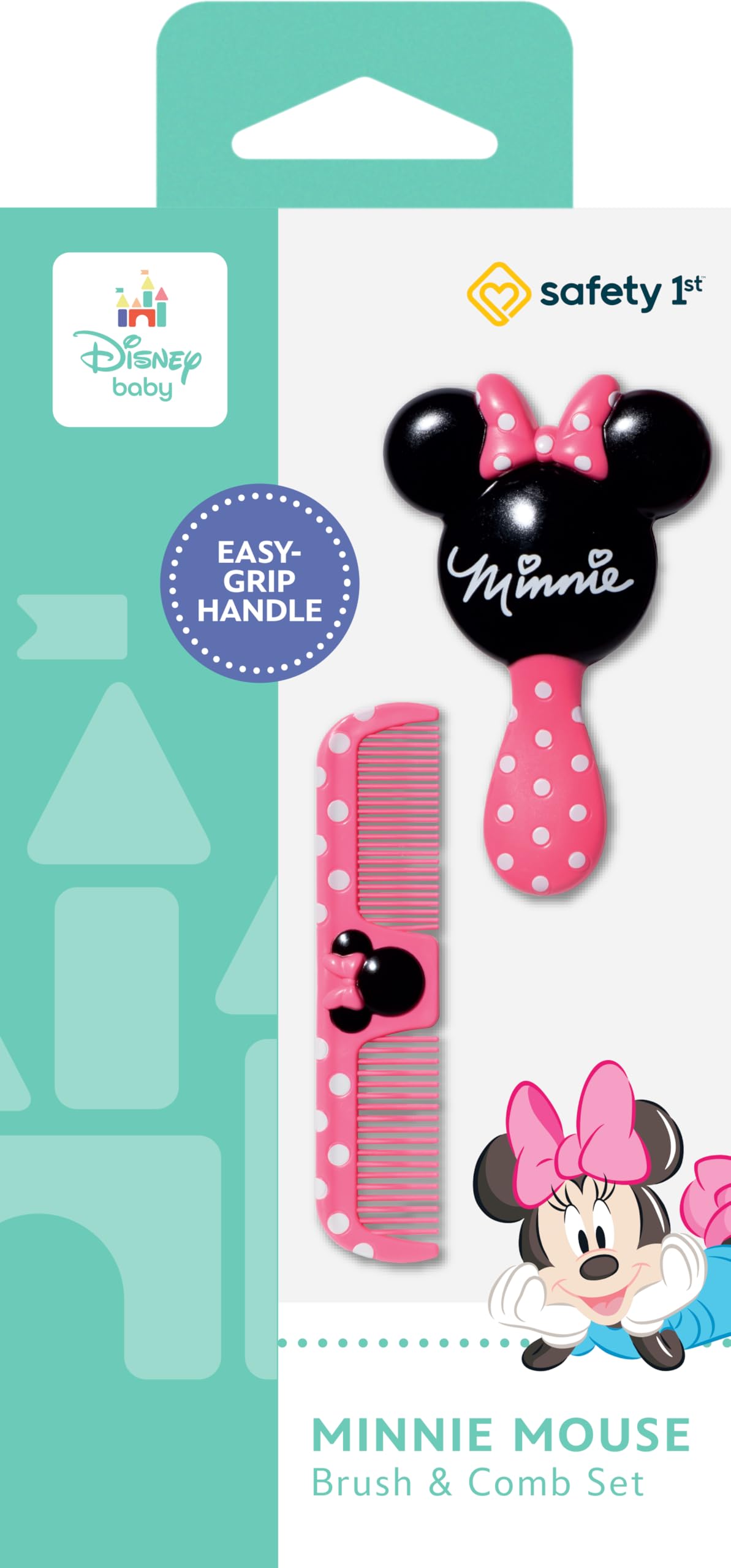 Disney Baby Minnie Hair Brush and Wide Tooth Comb Set