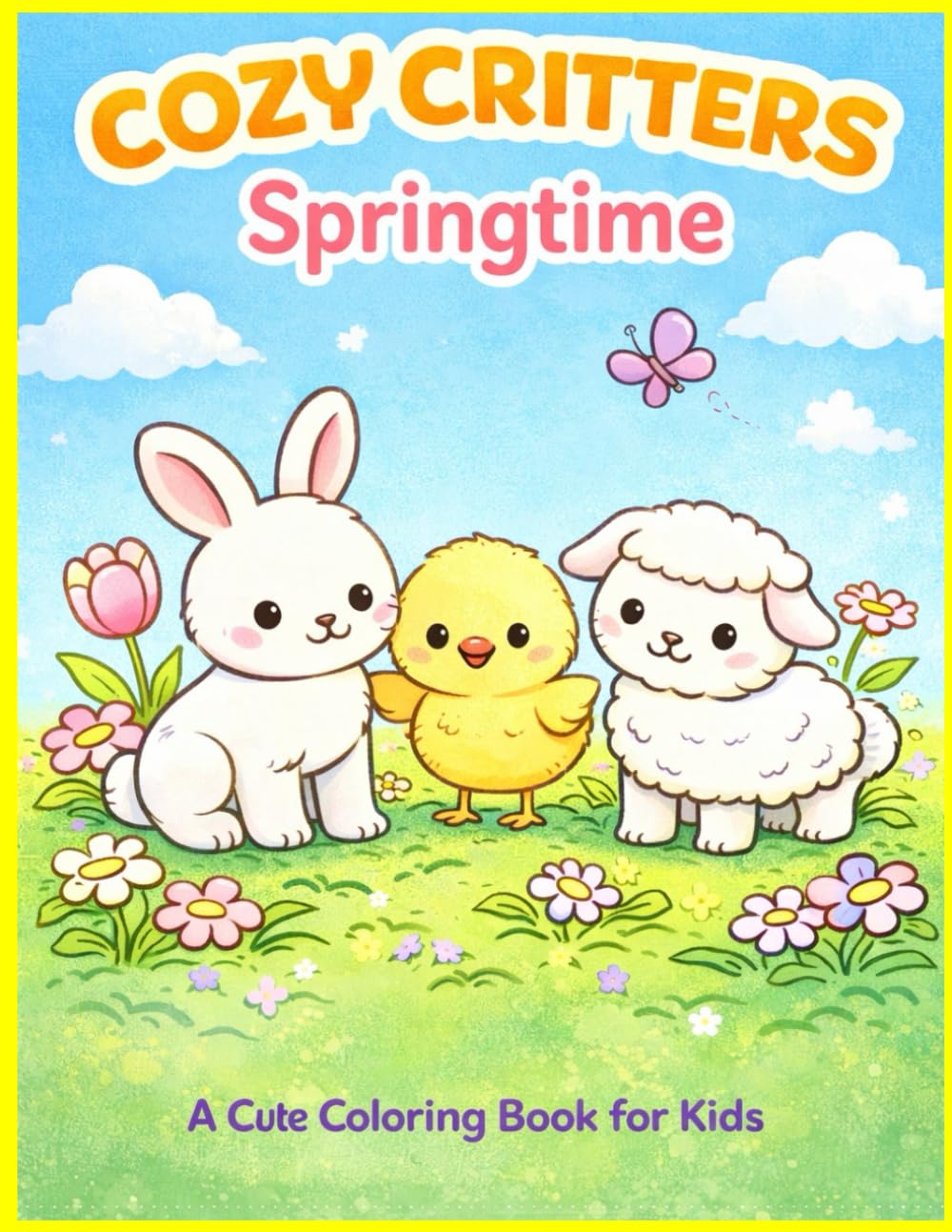 Cozy Critters Springtime: A Cute Coloring Book for Kids