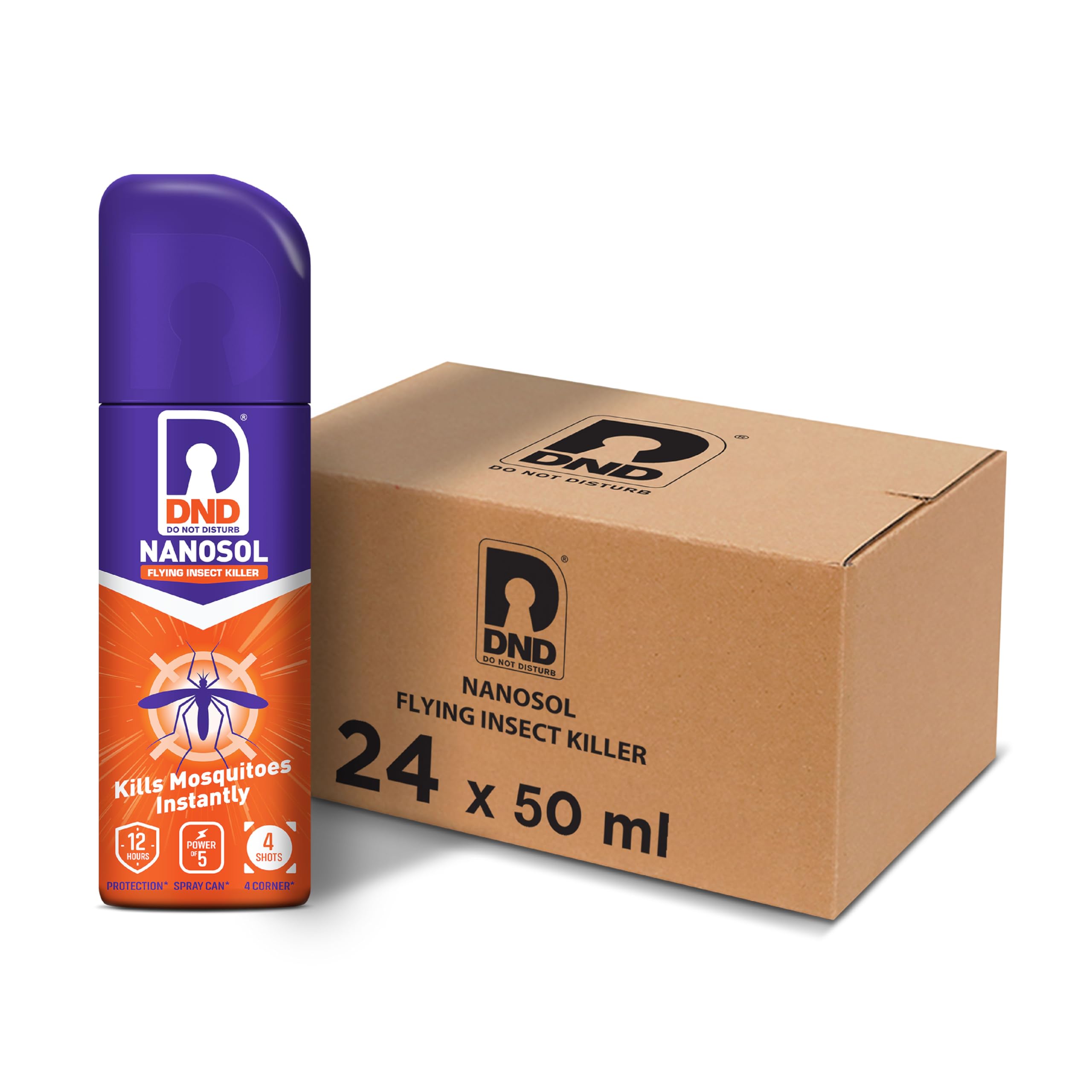 DND Nanosol Mosquito Repellent Aerosol Spray | Pack of 24-32g (50ml) Each
