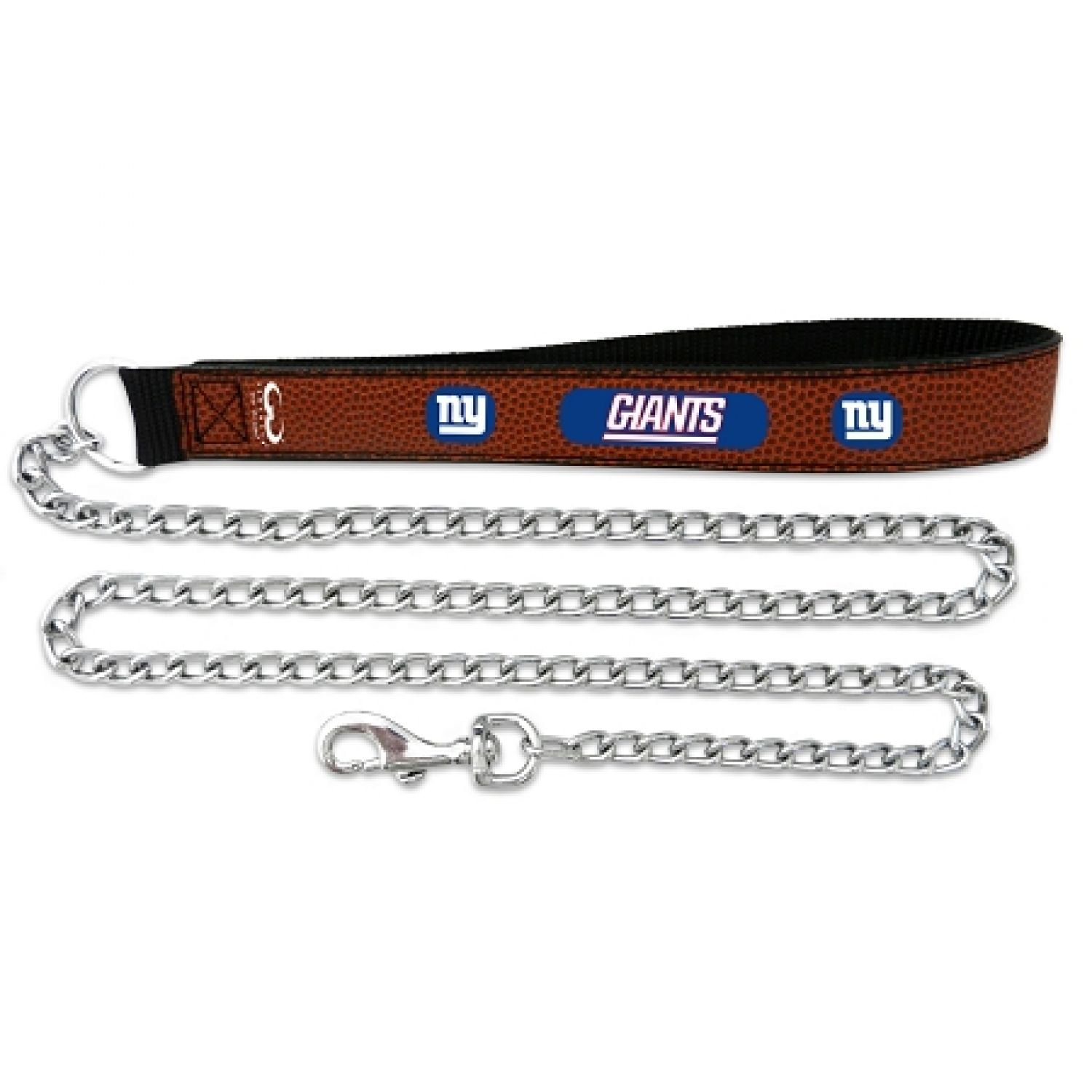Laisse chaîne NFL New York Giants cuir anti-morsure GameWear