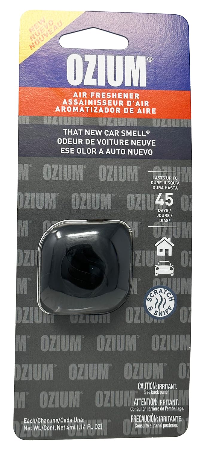 Ozium Membrane Car Vent Clip AC Air Fresheners Car Air Freshener and Car Odor Eliminator (That New Car Smell, 1 Pack)