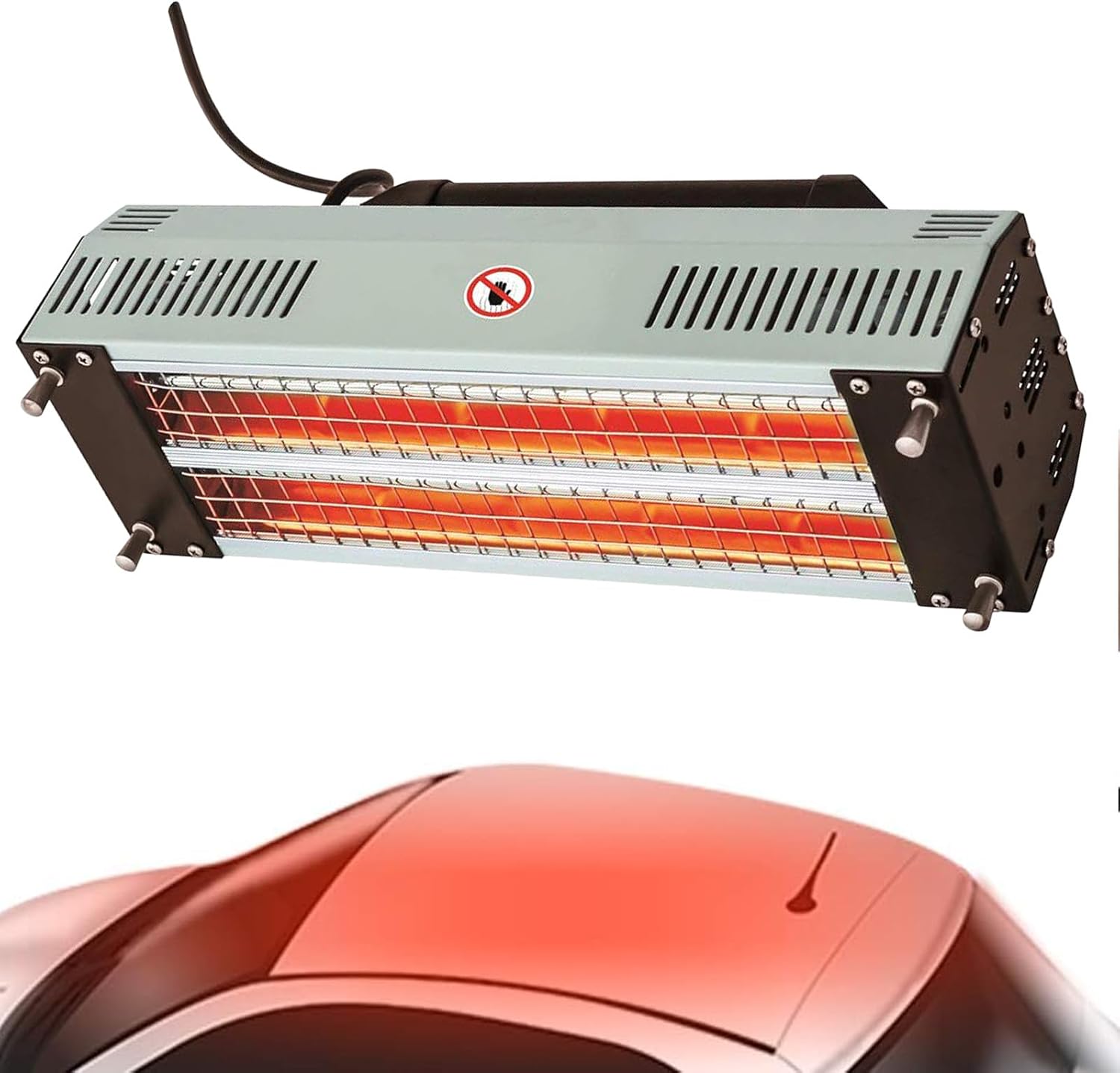 Hand-held Infrared Paint Curing Lamp, 2000W Automotive Spray & Bodywork Repair Heater for Quick Drying, Curing Area 0.6m² x 0.38m², Efficient Paint Drying Solution