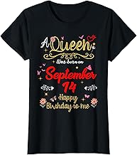 A Queen Was Born on September 14 September 14th Birthday T-Shirt