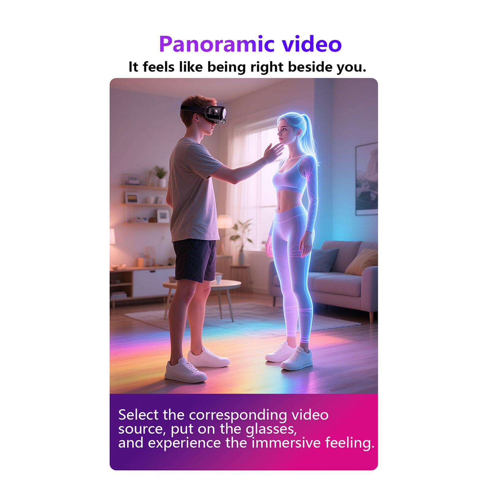 XUMIUZIY Cuffie VR per Telefono, Occhiali 3D VR con Controller Bluetooth, Lenti HD Anti-luce Blu FOV 120° e Ingranaggi Regolabili, Cuffie realtà Virtuale 3D per Telefono da 5-7 Pollici