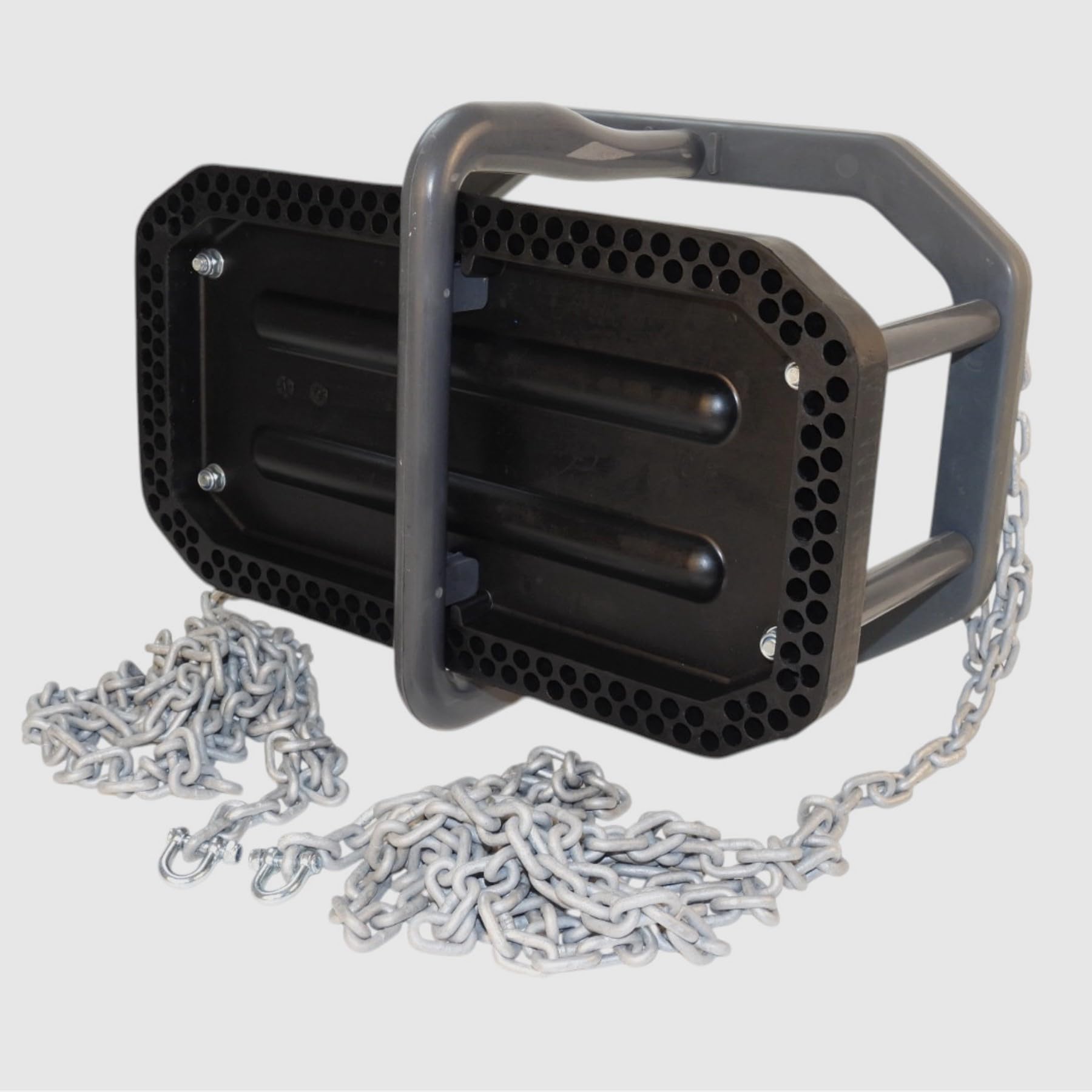 Columpio de goma para bebé con cadenas de 3 m, asiento de columpio para niños a partir de 1 año, antideslizante y resistente a la intemperie, seguro para jardín o interior, columpio infantil a partir