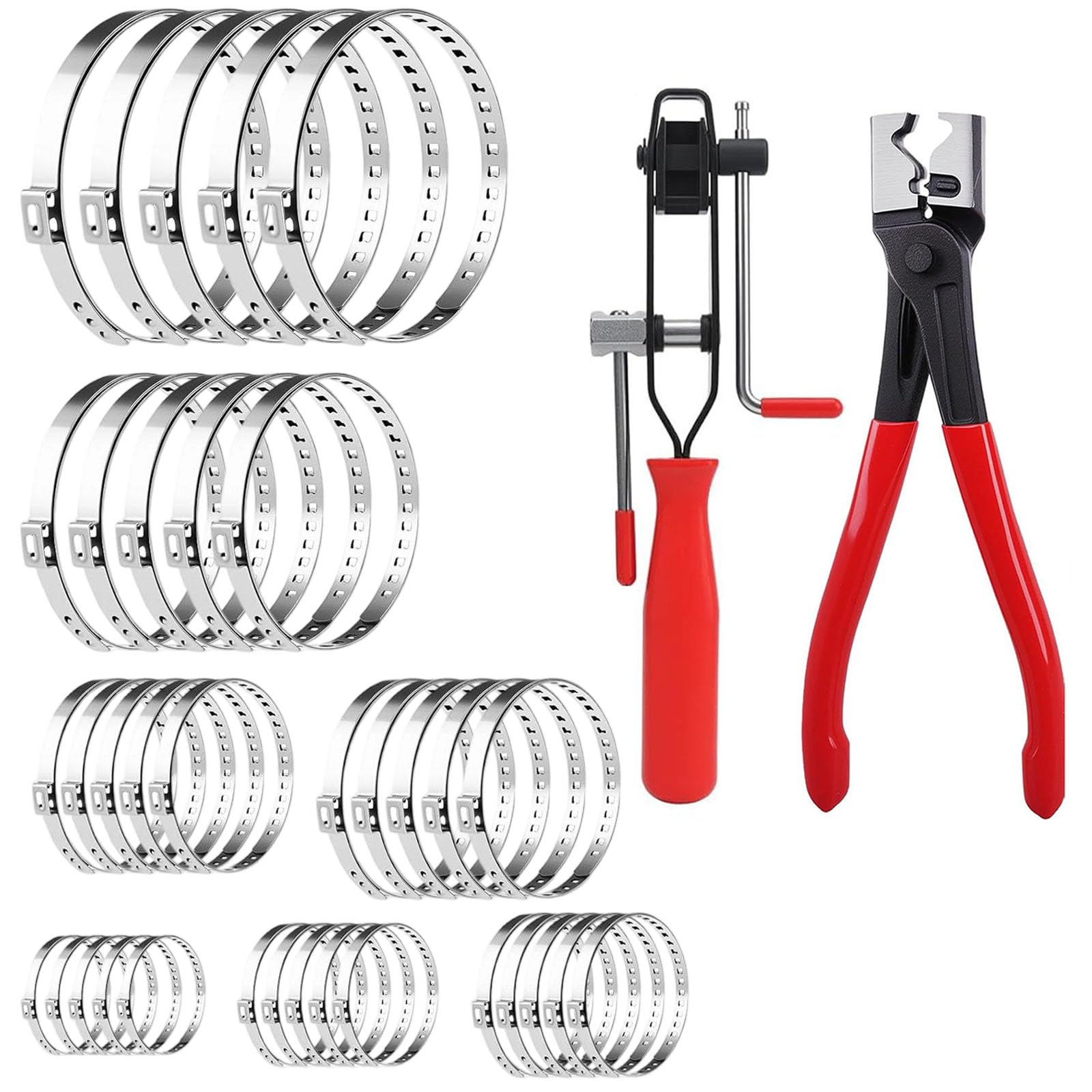 Elnwnnkc B Nonrust Steel Adjustable Hose Clamp Pliers For Securing Hoses In Industrial Domestic And Automotive Use Easyly Install Clamp