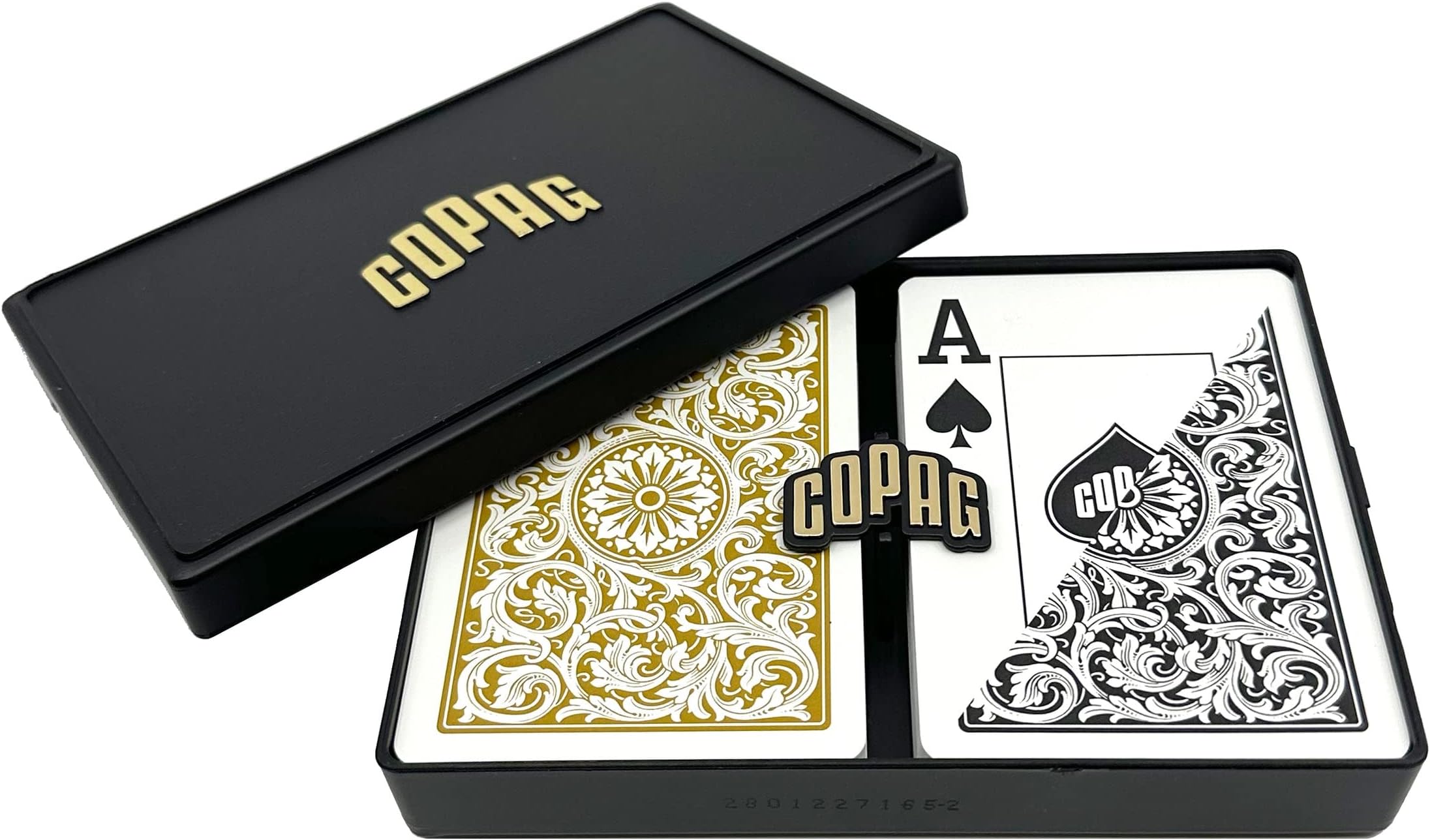 Poker Index 1546 Playing Cards (Black Gold Setup)