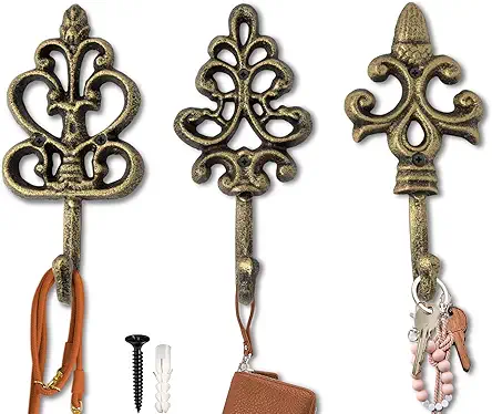 Shabby Chic Decorative Wall Hooks - Set of...