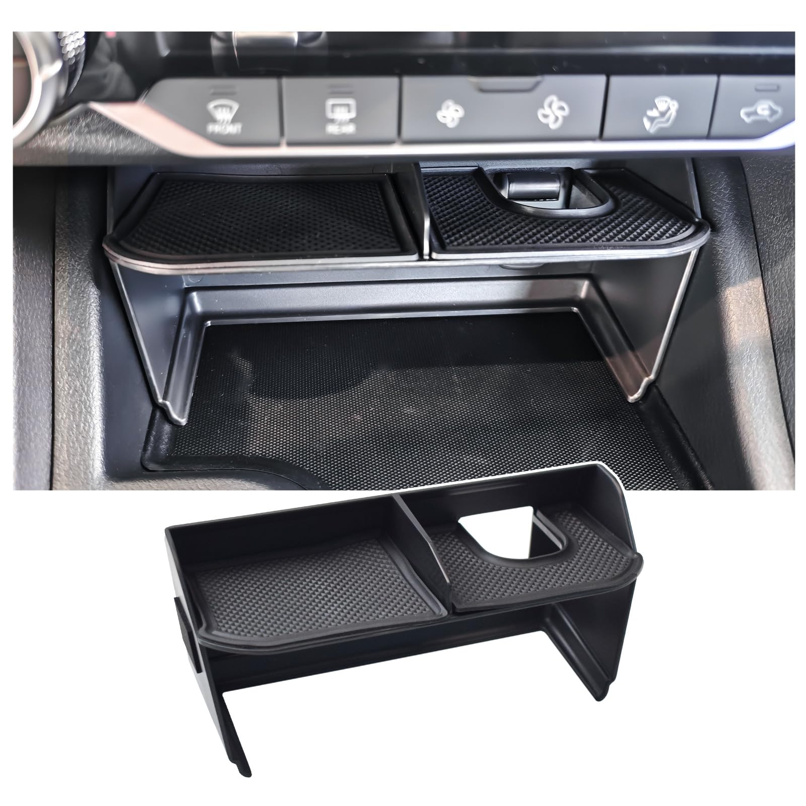 X-TKER Center Console Organizer Tray Compatible with Nissan Sentra 2020 2021 2022 2023 2024 2025 Car Accessories, Armrest Storage Box Custom Fit for