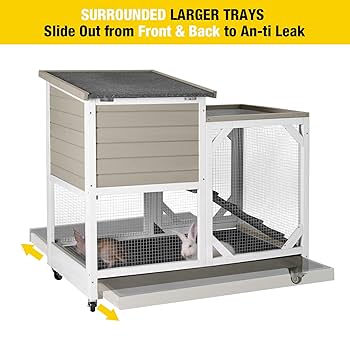 Amazon.com: Rabbit Hutch Cage Outdoor and Indoor Bunny Hutch