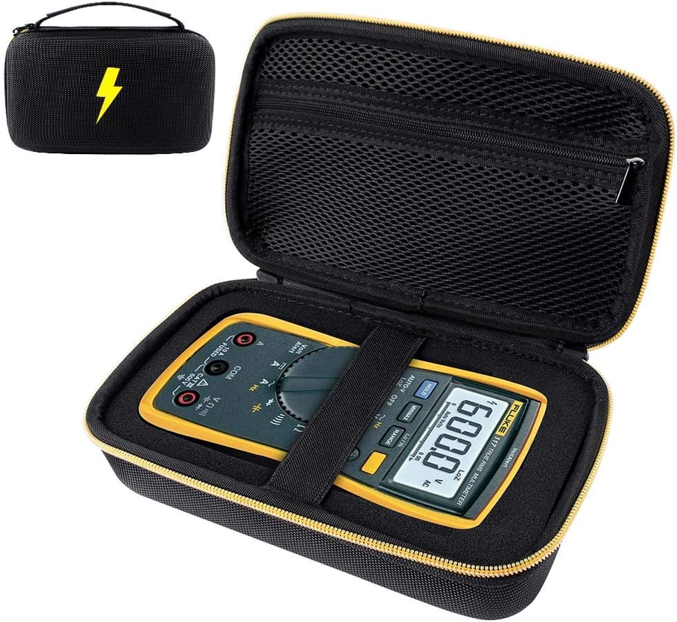 Case compatible for Auto-Ranging Digital Multimeter Neoteck 6000 Counts/BM235/ Tacklife DM01M/Fluke 101/Fluke 115/116/117/113/114/F15B+/F17B+/F18B+ Digital Multimeter and More