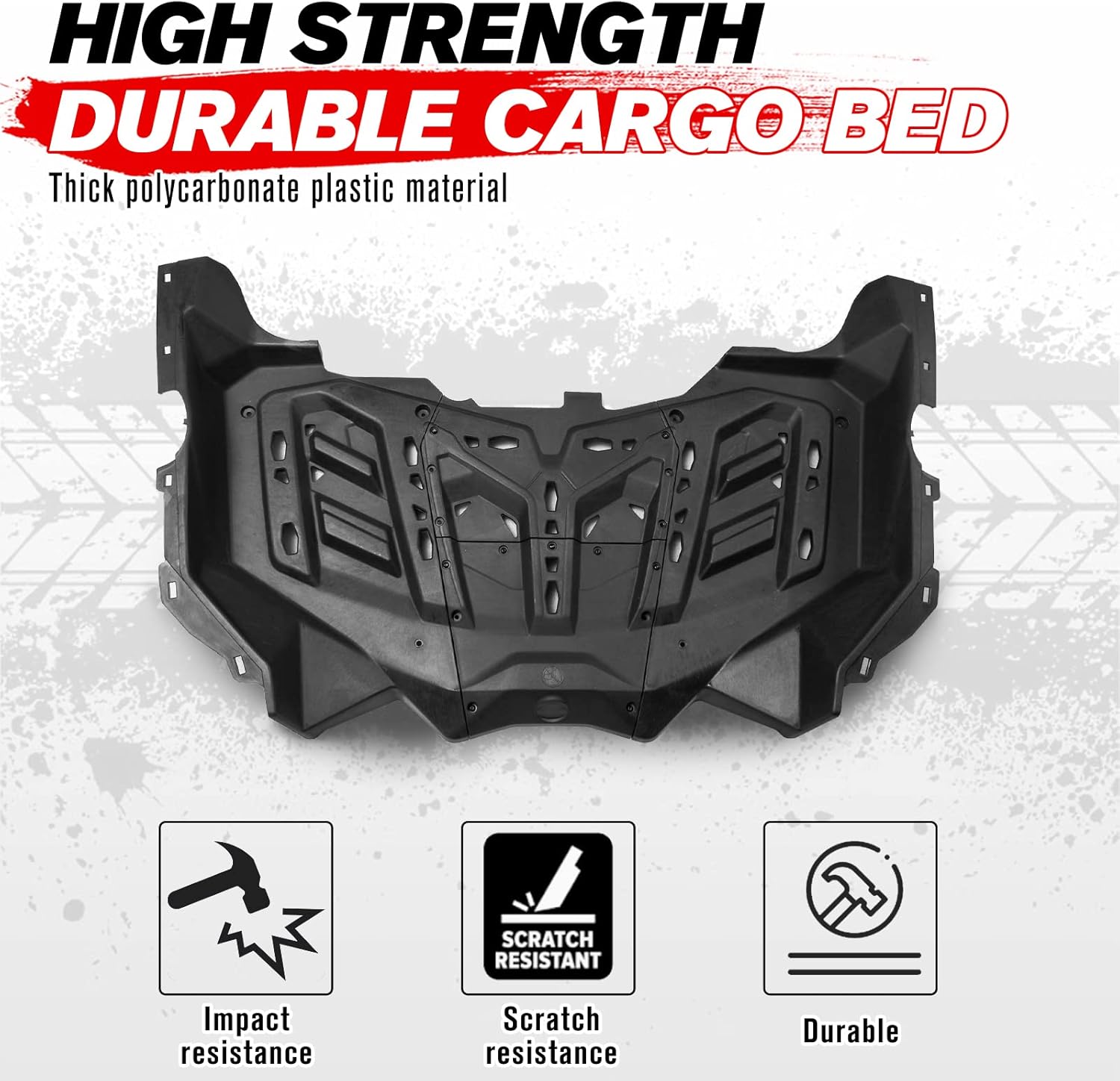 A & UTV PRO Subwoofer Box & Bed Frame Rear Luggage Rack Kit for Can Am Maverick X3 2017-2023 All Model, 10" Under Seat Speaker Pods Enclosures Mount Kit Accessories, Passenger or Driver Side, 1PC