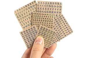 EORTA Gold Letter Stickers Small: Shimmering Alphabets for Creative Crafts