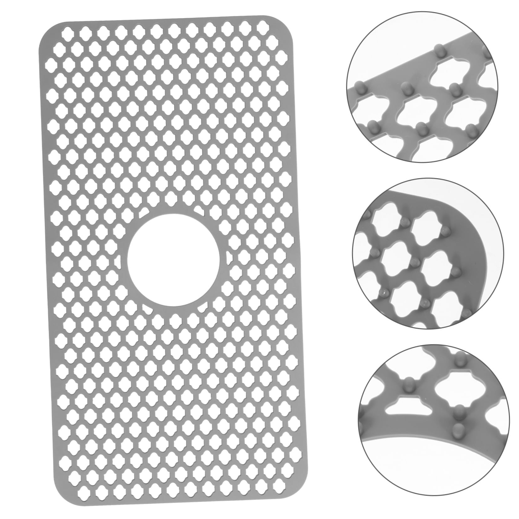 Tappetino Drenante per Proteggere e Drenare Piatti e Bicchieri in Silicone Antiscivolo e Facile da Usare per Lavello da Cucina nella Cucina di Casa
