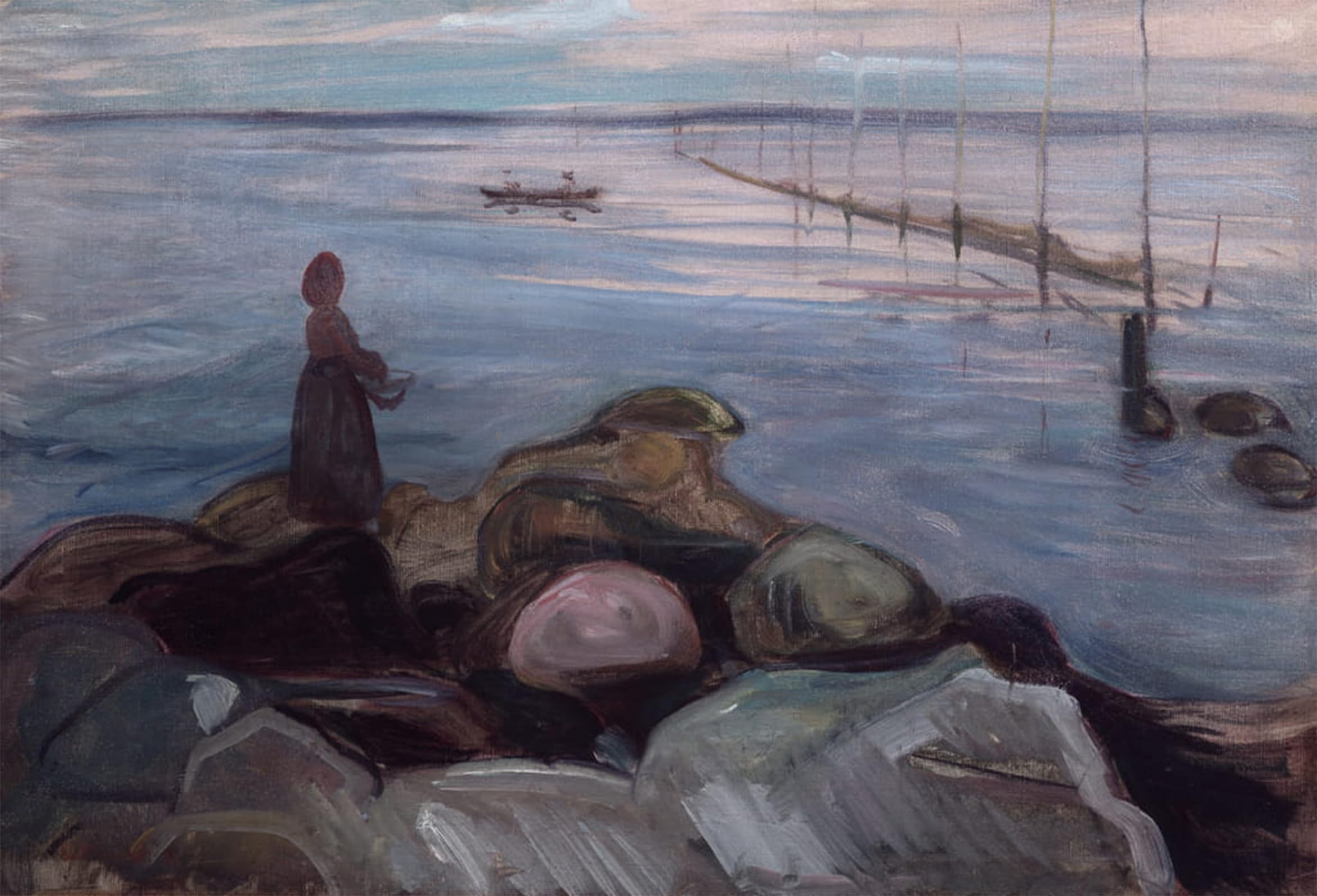ARTXLXXBN Famous Art Print Poster Vintage Wall Art Famous Painting by Edvard Munch Canvas Art Poster for Home Decor 60x90cm