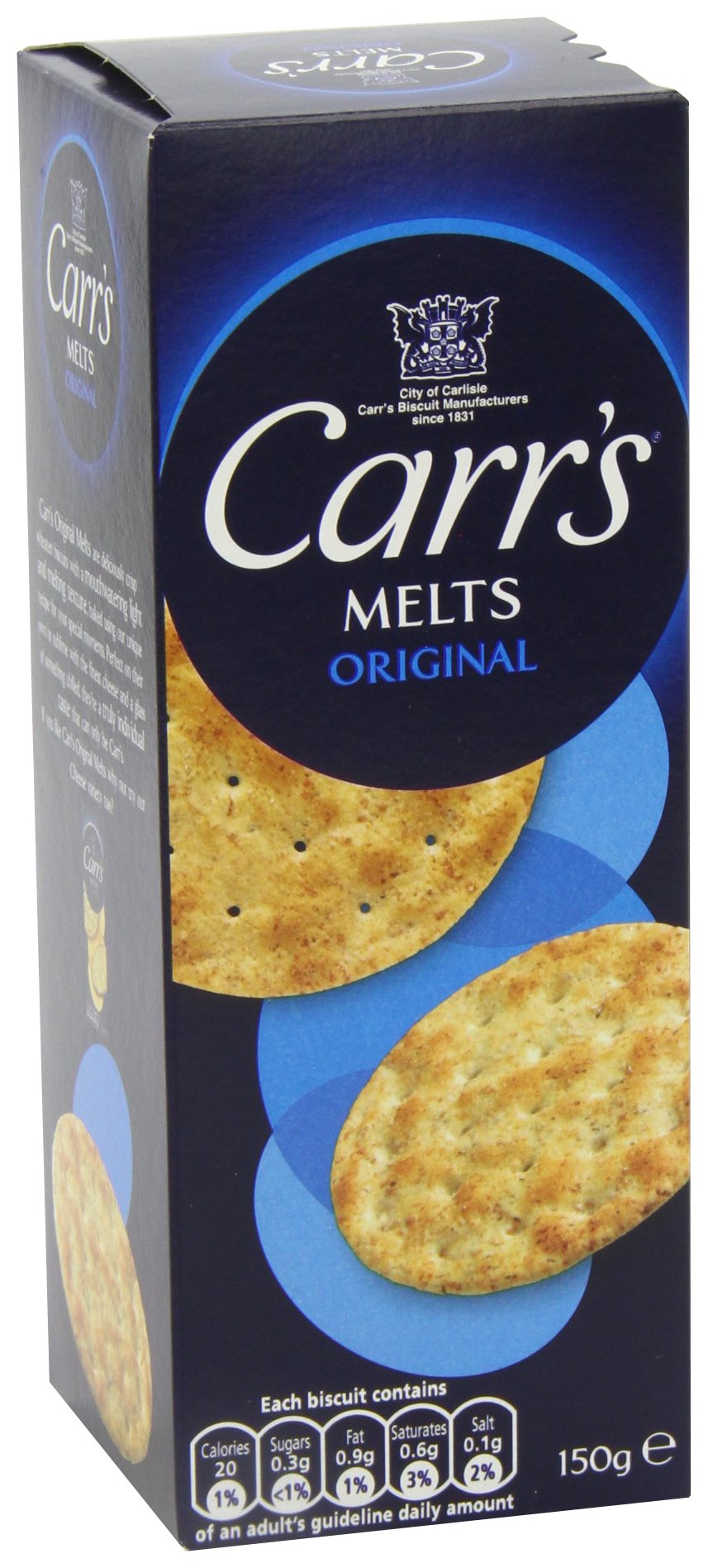 Carr's - Melts - Original - 150g (Case of 12)